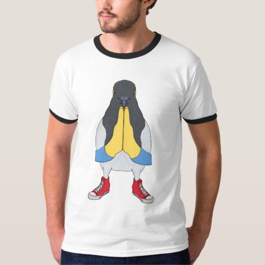 くつをはいたハト Tシャツ (正面)