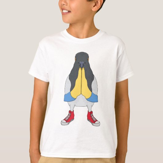 くつをはいたハト Tシャツ (正面)
