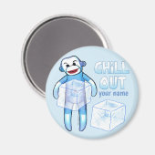 くつ下のサル Chill Out マグネット (正面/裏面)