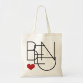 くねりのオレゴンのハートのロゴのバチェロレッテのギフト トートバッグ (正面)