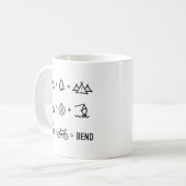 くねりのオレゴンの野外活動の同等化 コーヒーマグカップ (正面左)