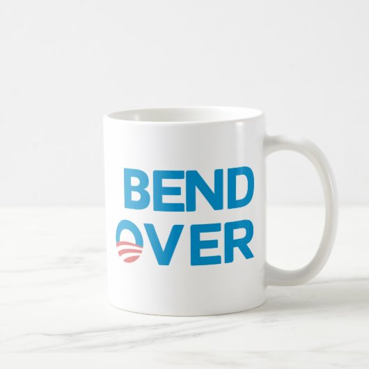 くねり過剰反オバマ コーヒーマグカップ (右)