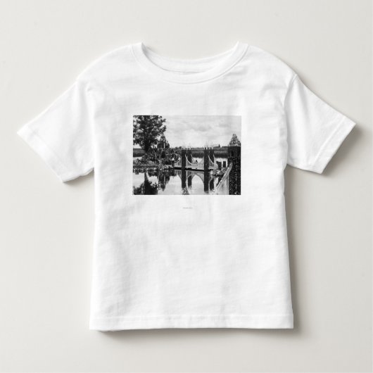 くねり、オレゴンピーターソンの石庭の写真 トドラーTシャツ (正面)