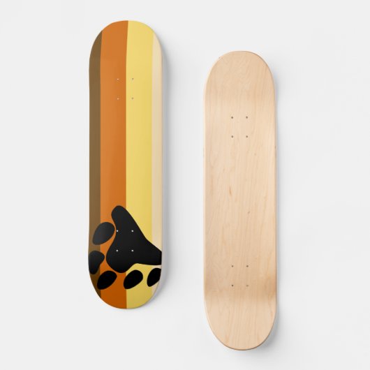 くまおよびカブスのコミュニティLGBTゲイプライド旗 スケートボード (正面)