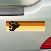 くまおよびカブスのコミュニティLGBTゲイプライド旗 バンパーステッカー (車上)