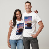 くまおよびカブスのヴィンテージ旅行ポスター Tシャツ (ユニセックス)