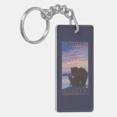 くまおよびカブス-アンカレッジ、アラスカ キーホルダー (正面左)