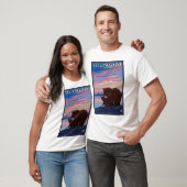 くまおよびカブス-イエローストーン国立公園 Tシャツ (ユニセックス)