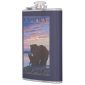 くまおよびカブス-カレー、アラスカ フラスク (左)