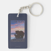 くまおよびカブス-ドーソン、アラスカ キーホルダー (裏面)