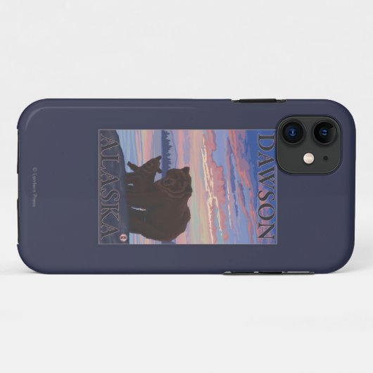 くまおよびカブス-ドーソン、アラスカ Case-Mate iPhoneケース (裏面(横))