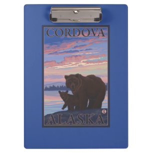 くまおよびカブス- Cordova、アラスカ クリップボード