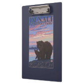 くまおよびカブス- Denaliの国立公園、アラスカ クリップボード (左)