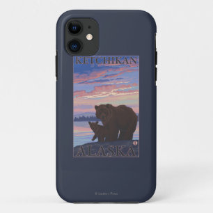 くまおよびカブス- Ketchikan、アラスカ iPhone 11 ケース