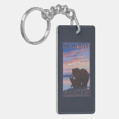 くまおよびカブス- Skagway、アラスカ キーホルダー (正面左)