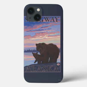 くまおよびカブス- Skagway、アラスカ iPhone 13ケース