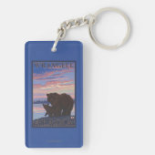 くまおよびカブス- Wrangell、アラスカ キーホルダー (裏面)