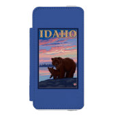 くまおよびCubIdahoVintage旅行ポスター Incipio iPhoneウォレットケース (フォリオ 正面)