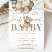 くまさんと赤ちゃんをお迎え Baby Shower 招待状