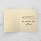 くまさんのお誕生日おめでとう！　性別問わず黄色いクマちゃん サンキューカード (内部)