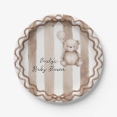 くまさんまちゅ Baby Shower ペーパープレート (正面)