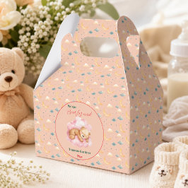 くまさん待ってるよ 男の子 かわいいくまのベビーシャワー フェイバーボックス