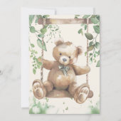 くまさん特別なクリームベイビーシャワー 招待状 (裏面)