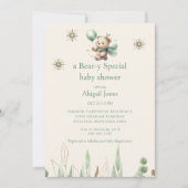 くまさん特別プラン　クリームニュートラルベビーシャワー 招待状 (正面)