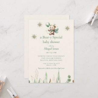くまさん特別プラン　クリームニュートラルベビーシャワー 招待状