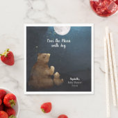 くまちゃんお月見 スタンダードランチョンナプキン (インサイチュ)