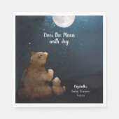 くまちゃんお月見 スタンダードランチョンナプキン (正面)