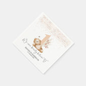 くまとミツバチの1歳の誕生日 スタンダードカクテルナプキン (角)