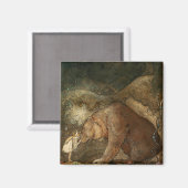 『くまにキス』 by ヨハン・バウアー マグネット (正面/裏面)