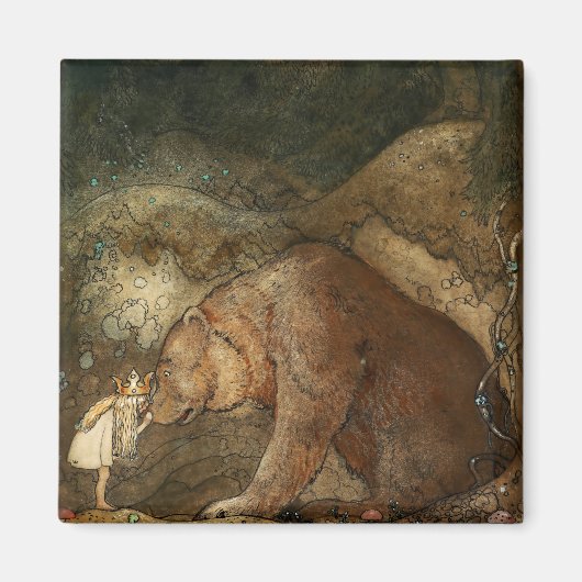 『くまにキス』 by ヨハン・バウアー マグネット (正面)