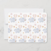 くまのぬいぐるみと気球、の幼児室から 招待状 (裏面)