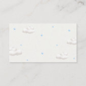 くまのぬいぐるみと青い風船の本のお願い エンクロージャーカード (裏面)