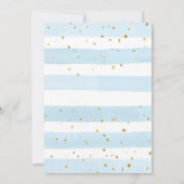 くまのぬいぐるみと風船のベビーシャワーの招待状 招待状 (裏面)