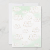 くまのぬいぐるみと風船のベビーシャワー招待状 招待状 (裏面)