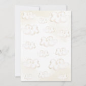 くまのぬいぐるみと風船のベビーシャワー招待状 招待状 (裏面)