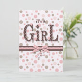 くまのぬいぐるみのような優しい女の子の招待状 招待状 (スタンド正面)