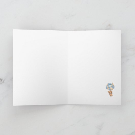 くまのぬいぐるみへの愛をありがとう カード (内部)