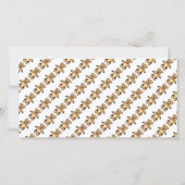 くまのぬいぐるみ誕生日感謝写真カード子供 サンキューカード (裏面)