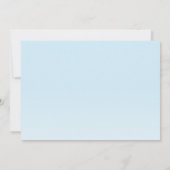 くまのぬいぐるみ風船子供写真誕生日 サンキューカード (裏面)