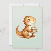 くまのぬいぐるみ風船 子供 フォト 誕生日 サンキューカード (裏面)