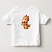 くまのぬいぐるみ風船 子供 フォト 誕生日 トドラーTシャツ (裏面)
