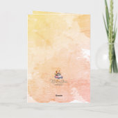 くまのぬいぐるみ お誕生日おめでとう グリーティングカード サンキューカード (裏面)