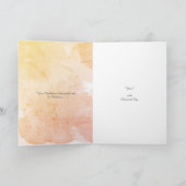 くまのぬいぐるみ お誕生日おめでとう グリーティングカード サンキューカード (内部)