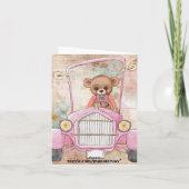 くまのぬいぐるみ グリーティング カード (裏面)