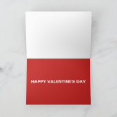 くまのぬいぐるみ バレンタインデー カード (内部)