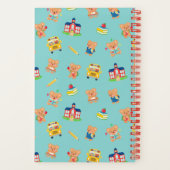 くまのぬいぐるみ 学校準備 ブルー ノートブック (裏面)